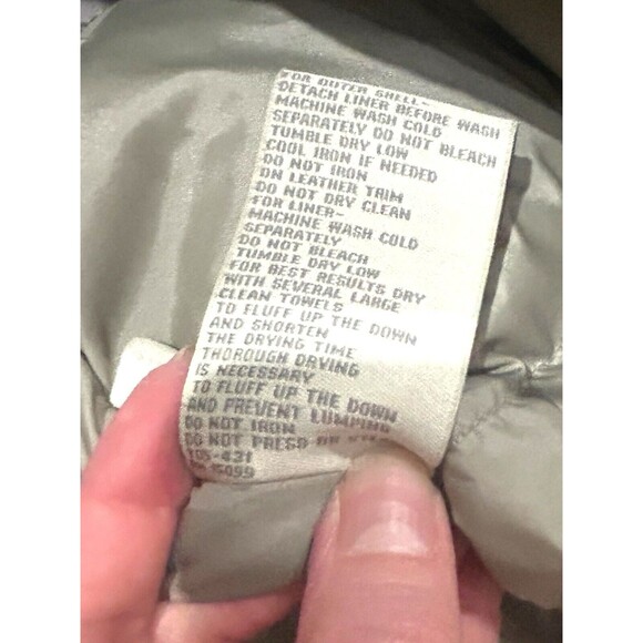 Vtg 90s Fieldmaster Jacket Mens Med Tan Barn Chore Coat Quilt Down Lined Leather - Picture 12 of 16